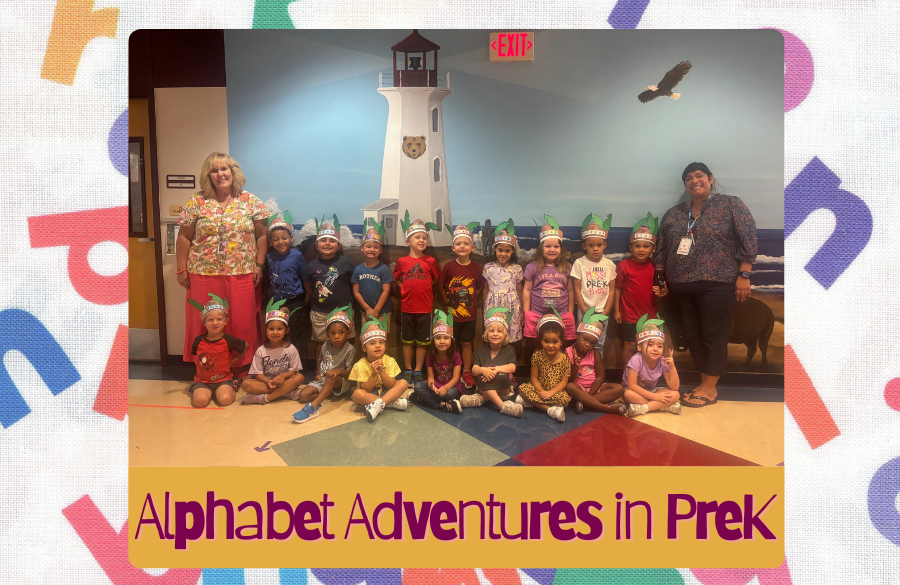 PreK is practicing the alphabet with their names