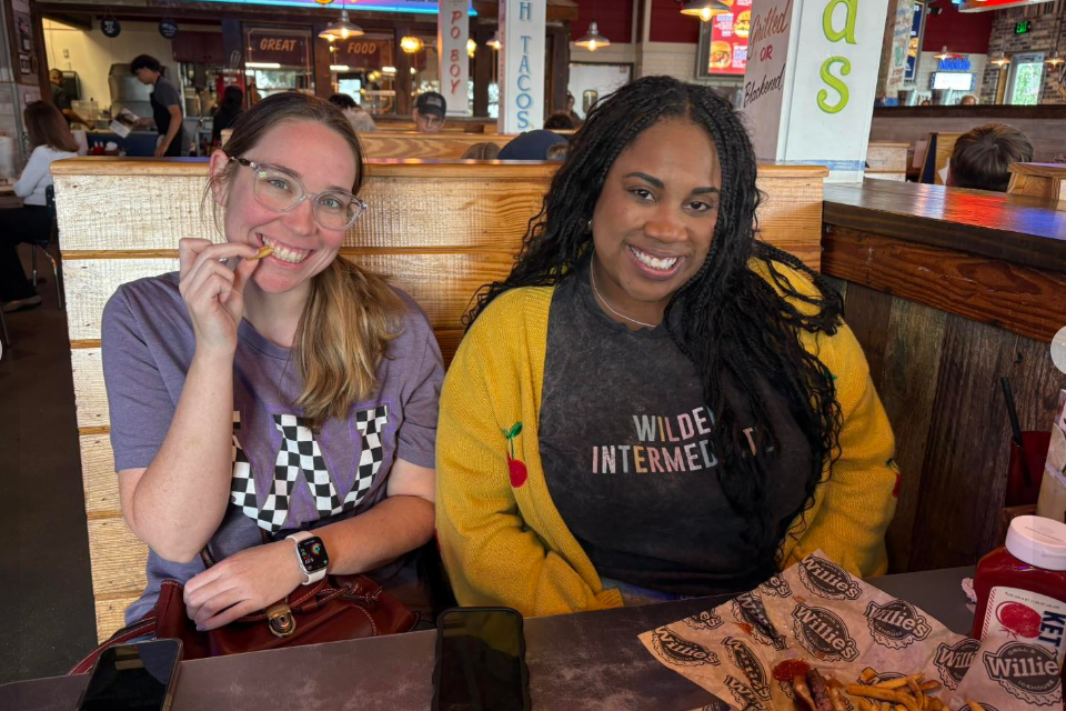 Ms. Parks and Ms. Reagan at Willies
