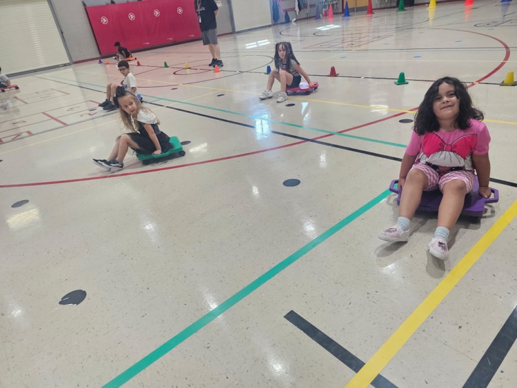 students learning in PE