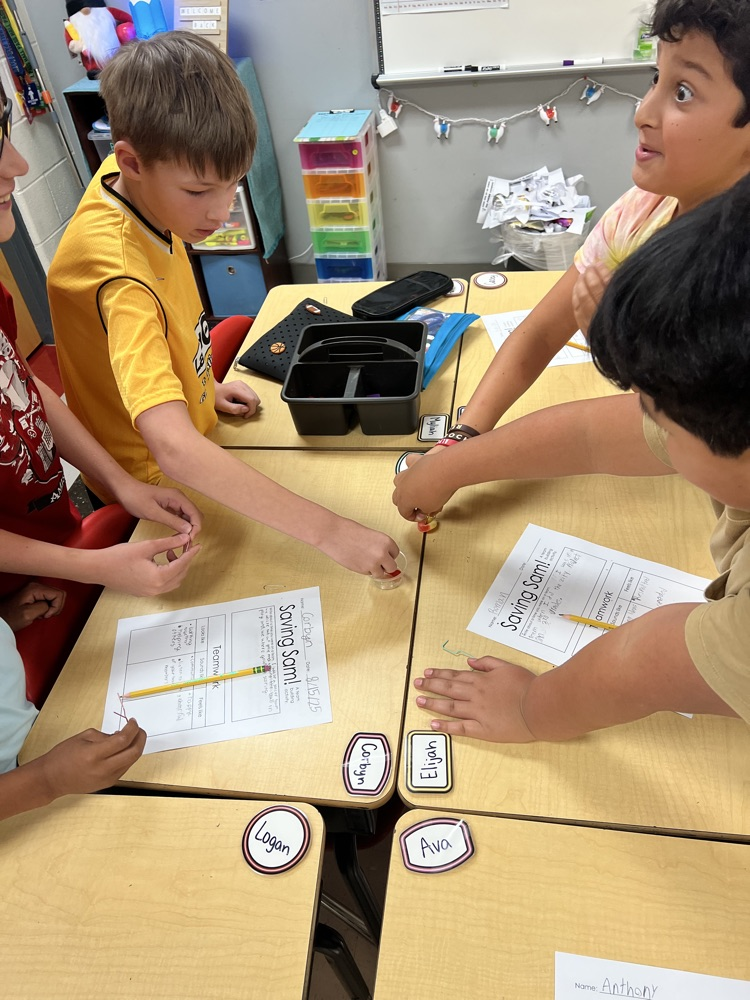 students learning in class