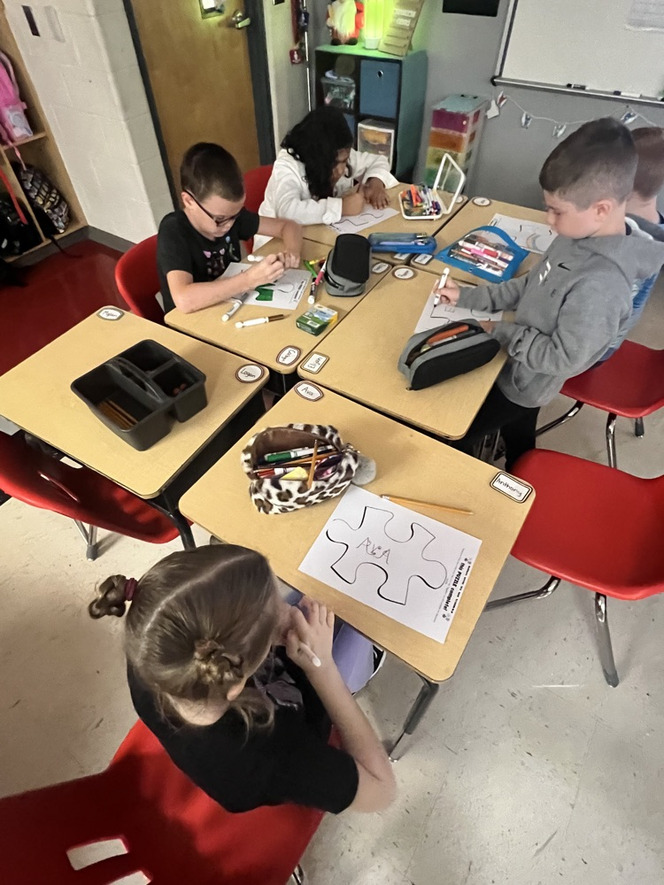 students learning in class