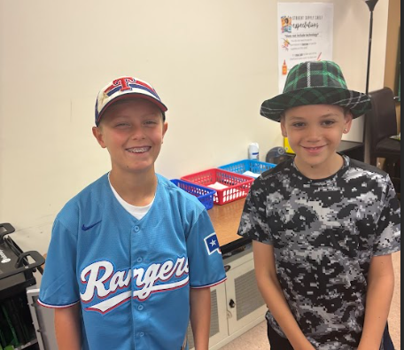 5th grade boys wearing hats