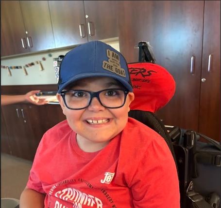 6th grade boy wearing hat