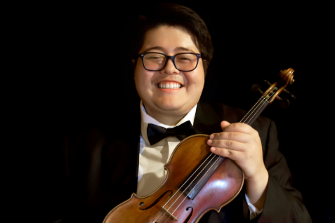 Mr. Gonzalez with violin