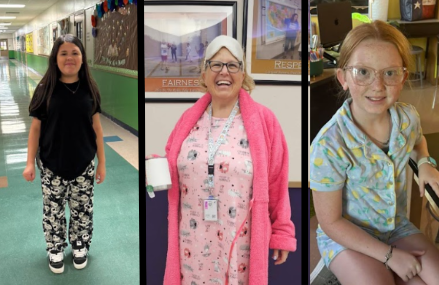 Pajamas worn by students and teacher