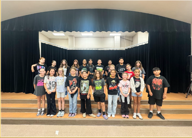 B lunch wearing their favorite band shirt