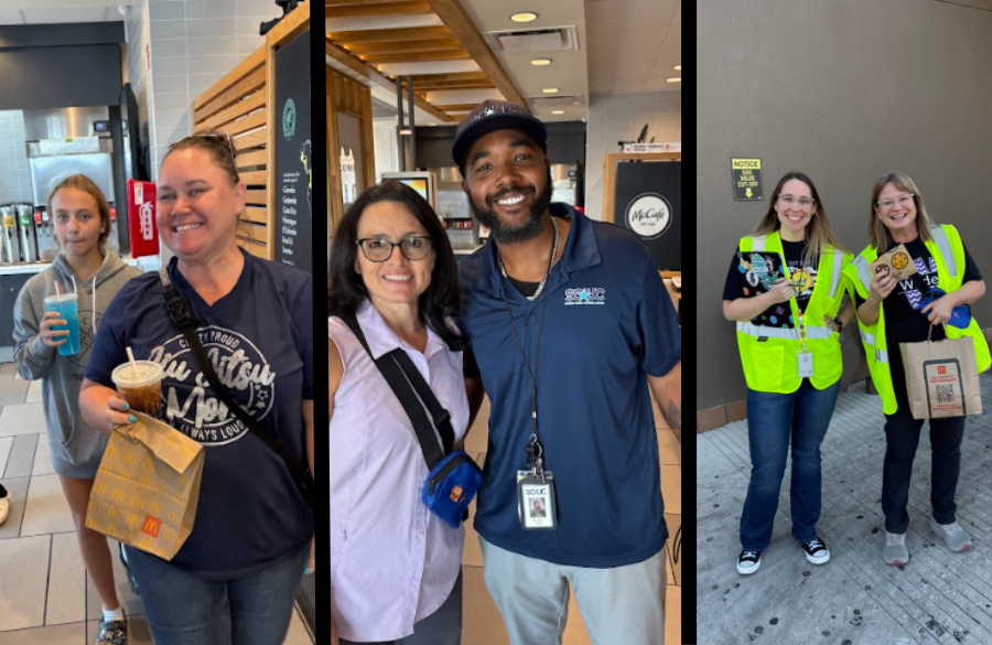 Wilder Staff enjoying Mc Donalds benefit night