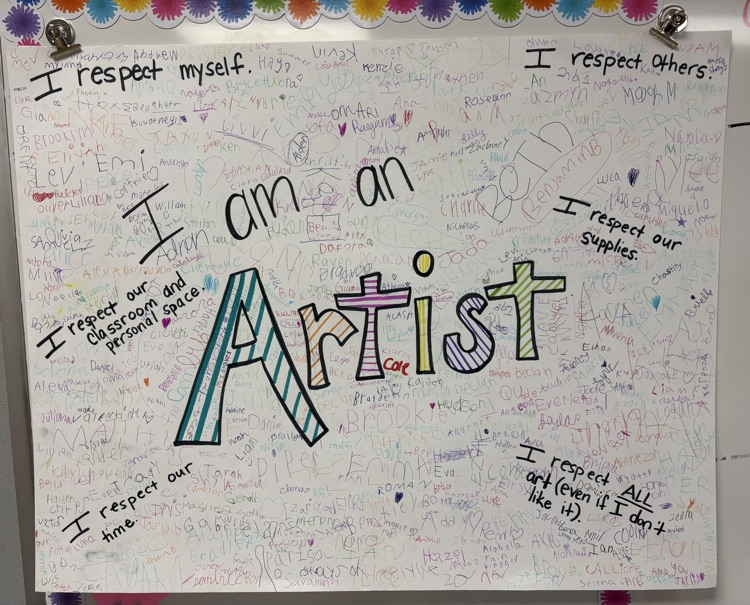 I am an artist poster