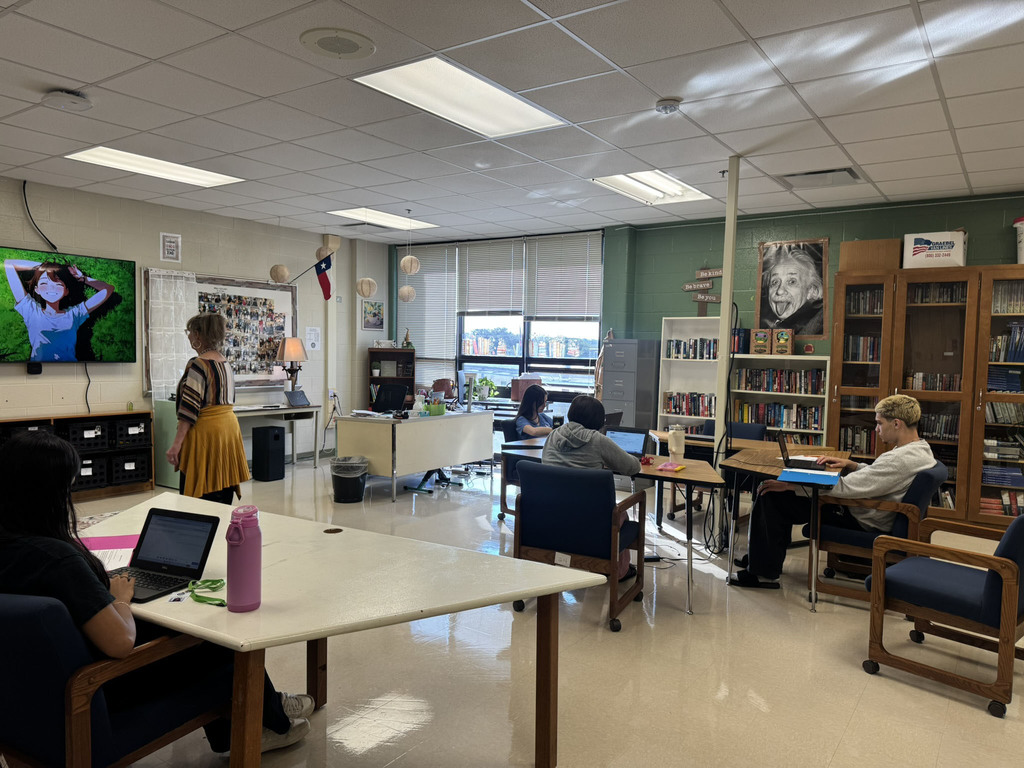students working independently