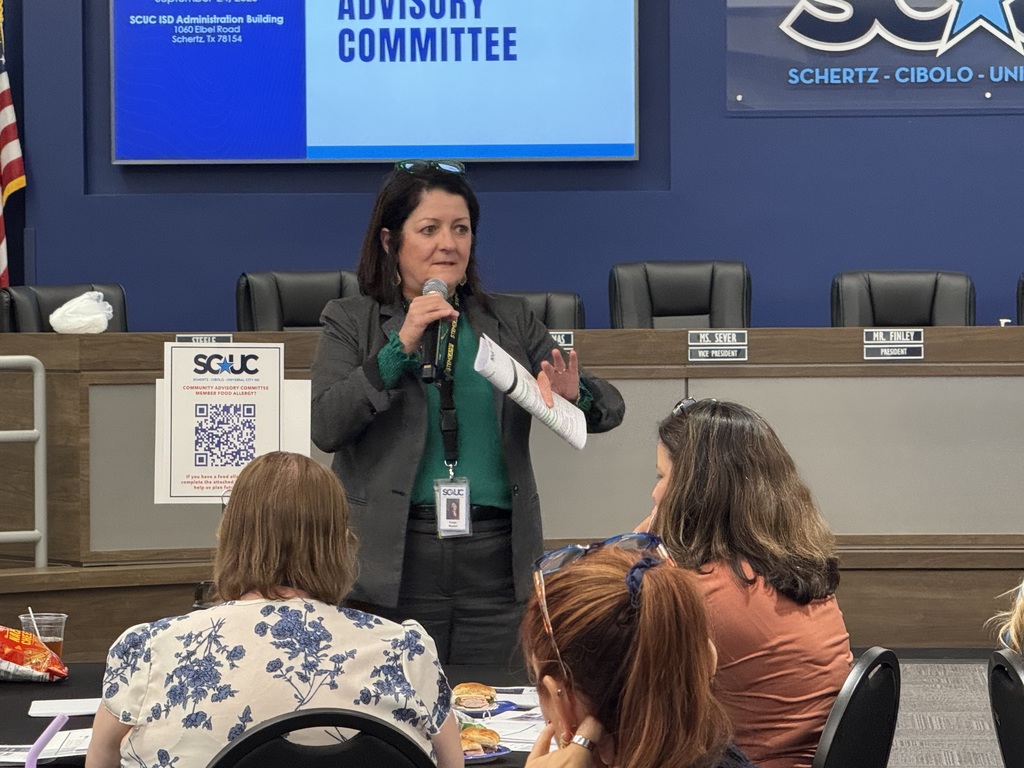 Superintendent of Schools Paige Meloni addressed the CAC