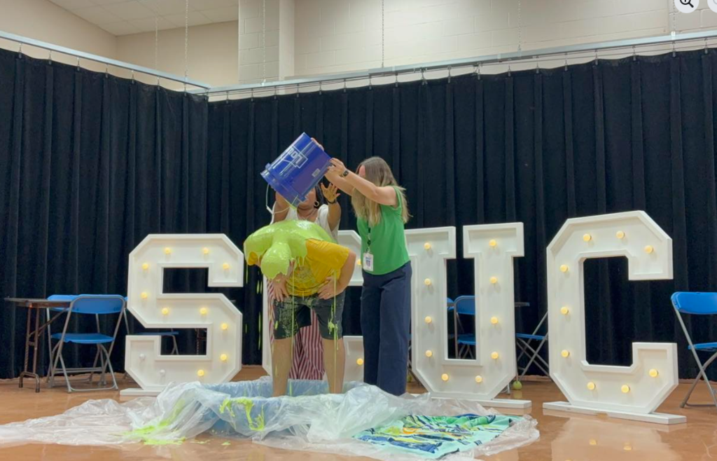 Mr. Jackson gets slimed.