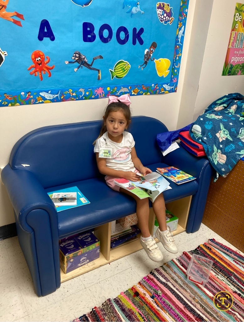 Wildcats took time to read this morning in their classrooms.