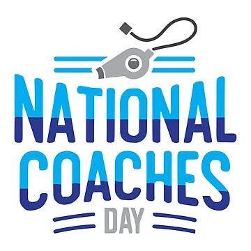 whistle with words national coaches day