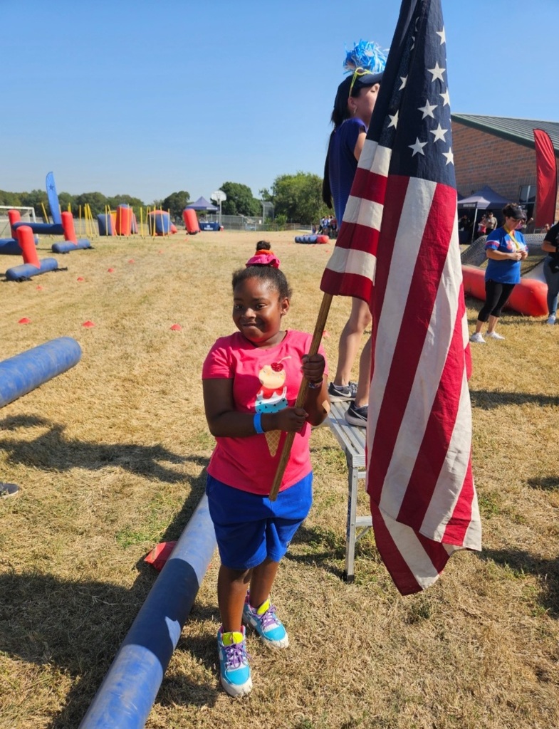 Each group began their run with the National Anthem