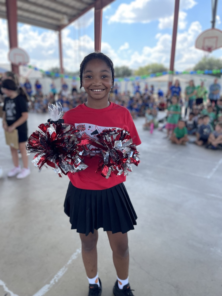 student receiving award for most house points earned