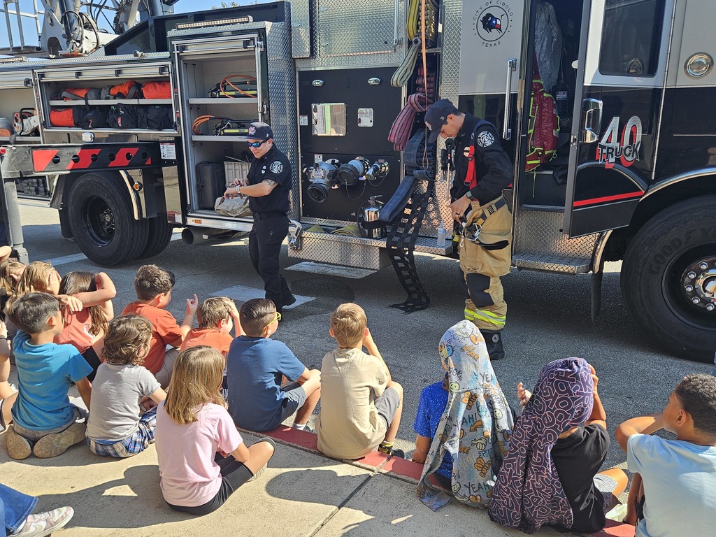 Students learning about fire safety and prevention today