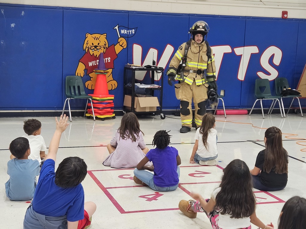 Students learning about fire safety and prevention today