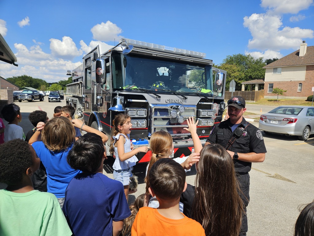 Students learning about fire safety and prevention today
