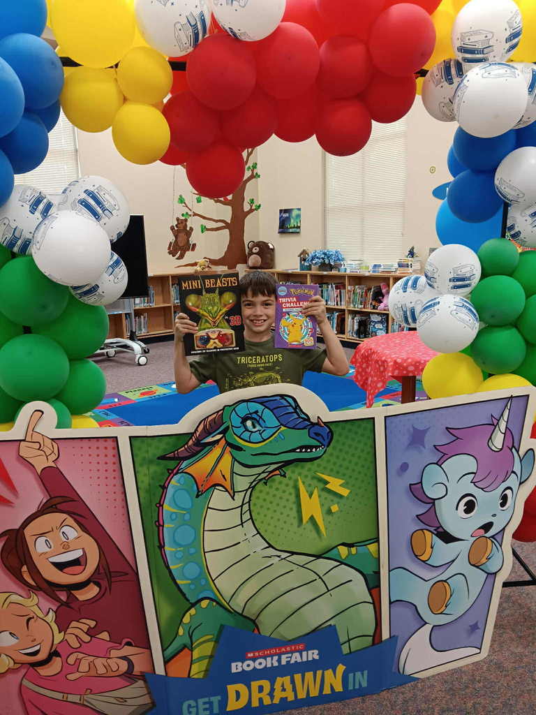 Happy readers from book fair