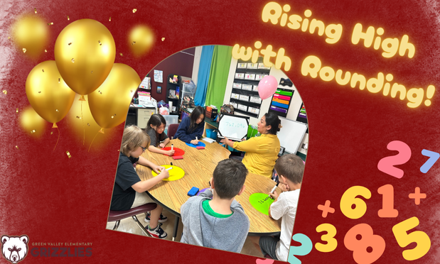 4th graders rounding with balloons!