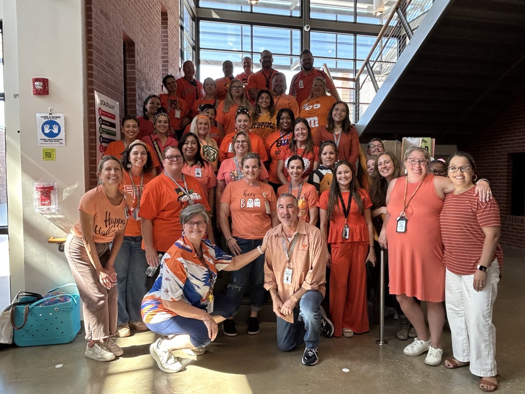 CVE staff wearing orange