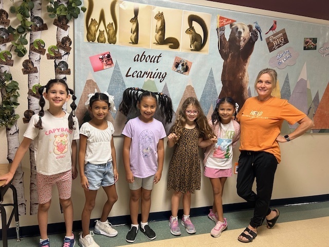 Crazy hair day during red ribbon week