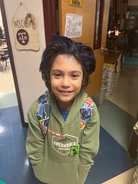 Crazy hair day during red ribbon week