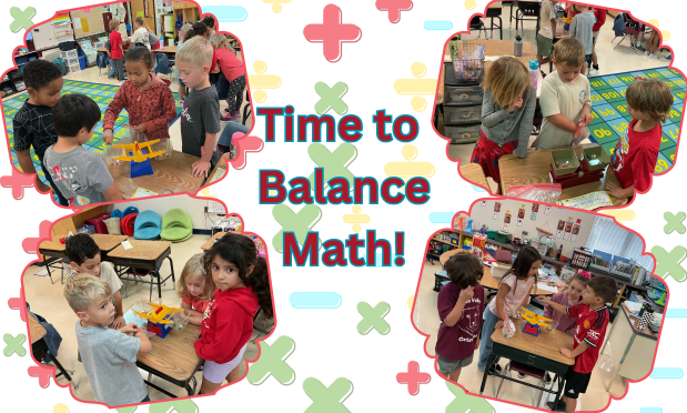 Using scales to make balanced equations in math.