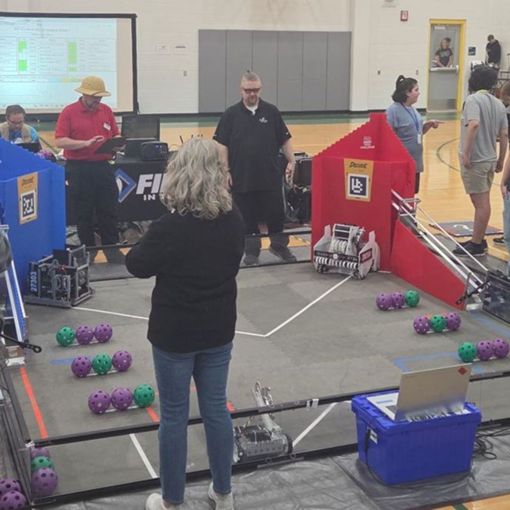 The course the robots competed on