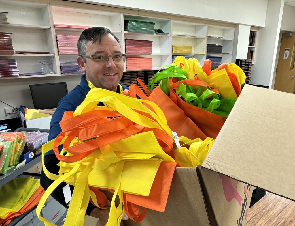 Volunteers working hard around campus