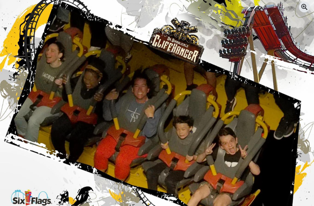 Cliffhanger rollercoaster picture of Wilder people