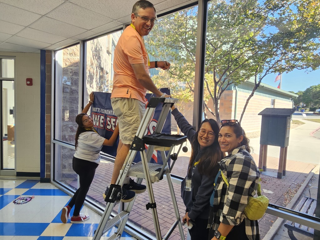 Volunteers working hard around campus