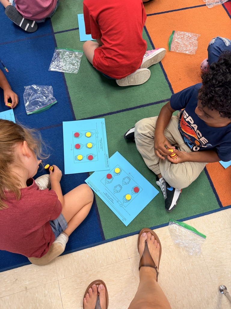 Kinder Flamingos making numbers