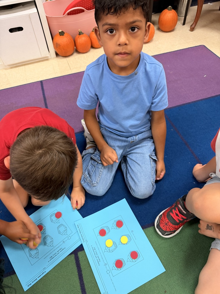 Kinder Flamingos making numbers