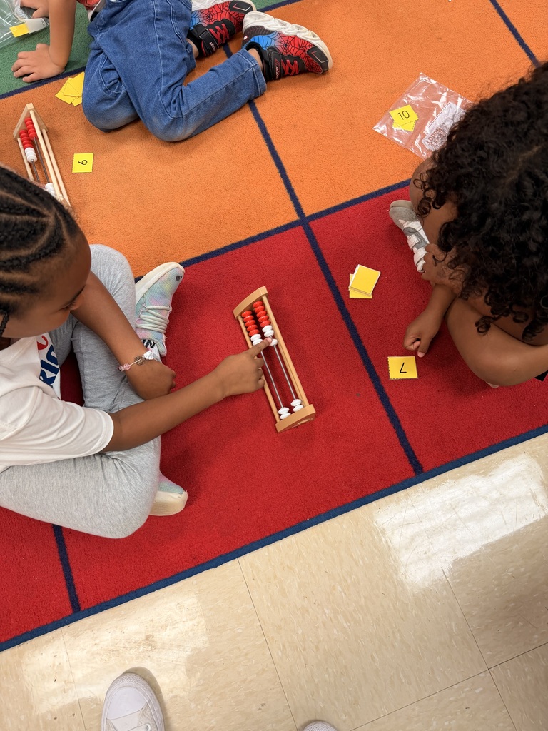 Kinder Flamingos making numbers