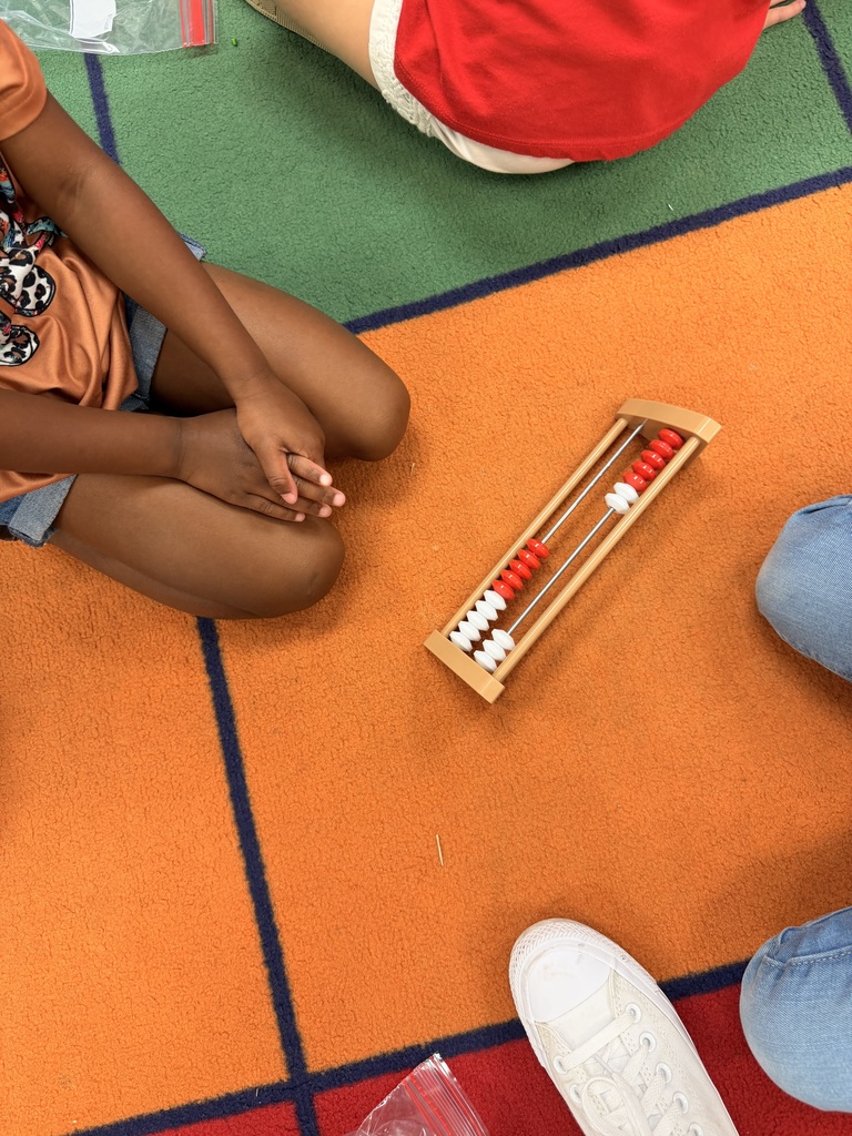 Kinder Flamingos making numbers