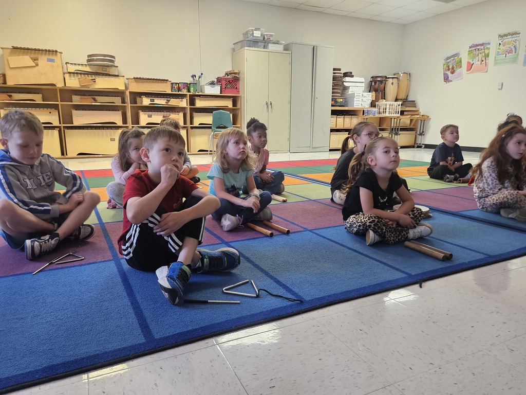 Kindergarten exploring the joy of music