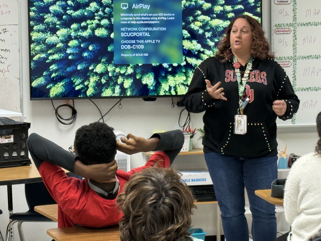 Ms. Miller at Dobie JHS