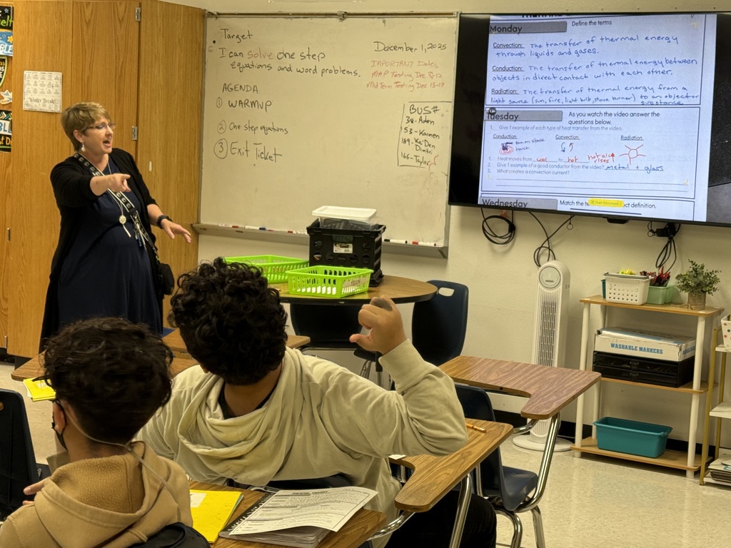 Ms. Jones-Fox at Dobie JHS