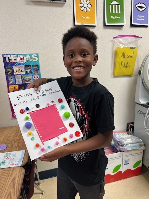 Student Council Members crafting kindness for the community