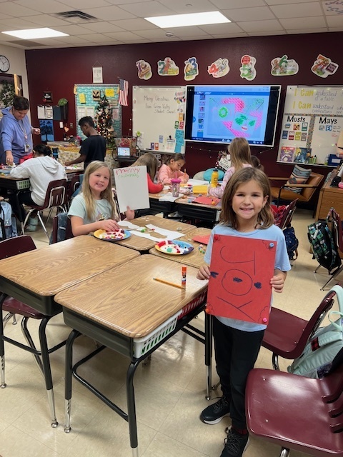 Student Council Members crafting kindness for the community