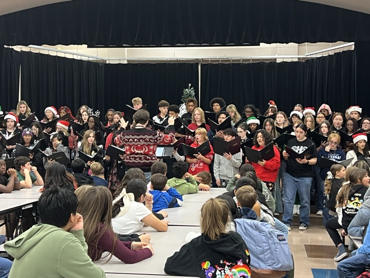 Steele choir students singing