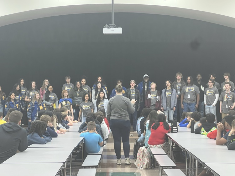 Clemens choir students singing 