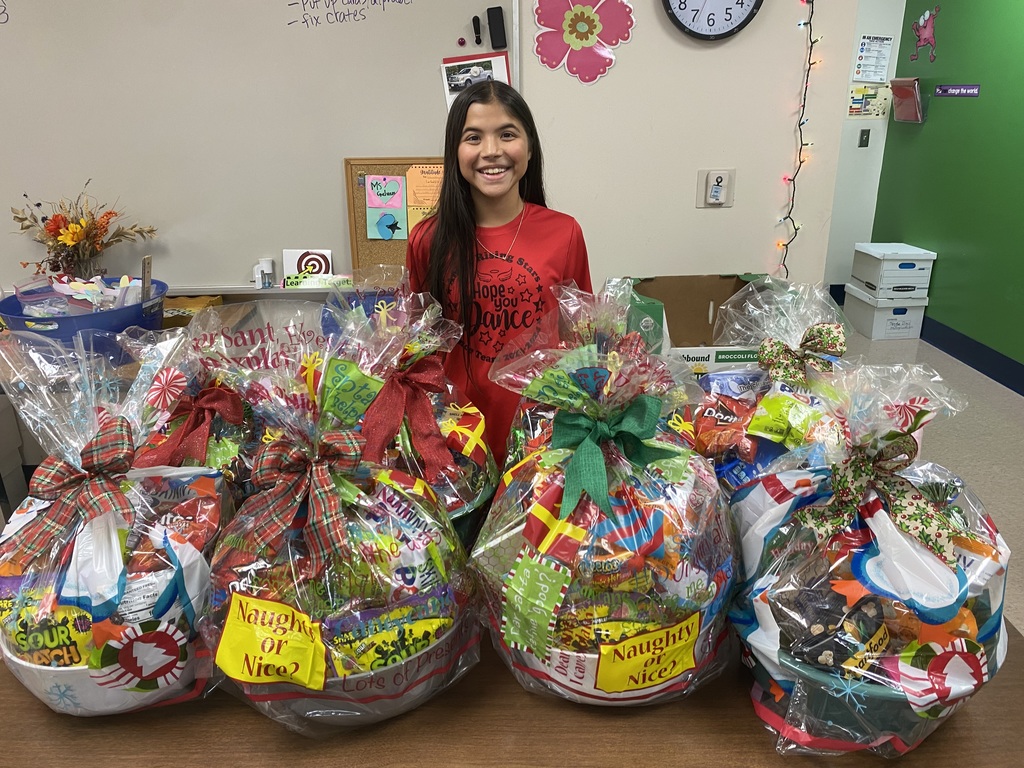Student Council VP with baskets
