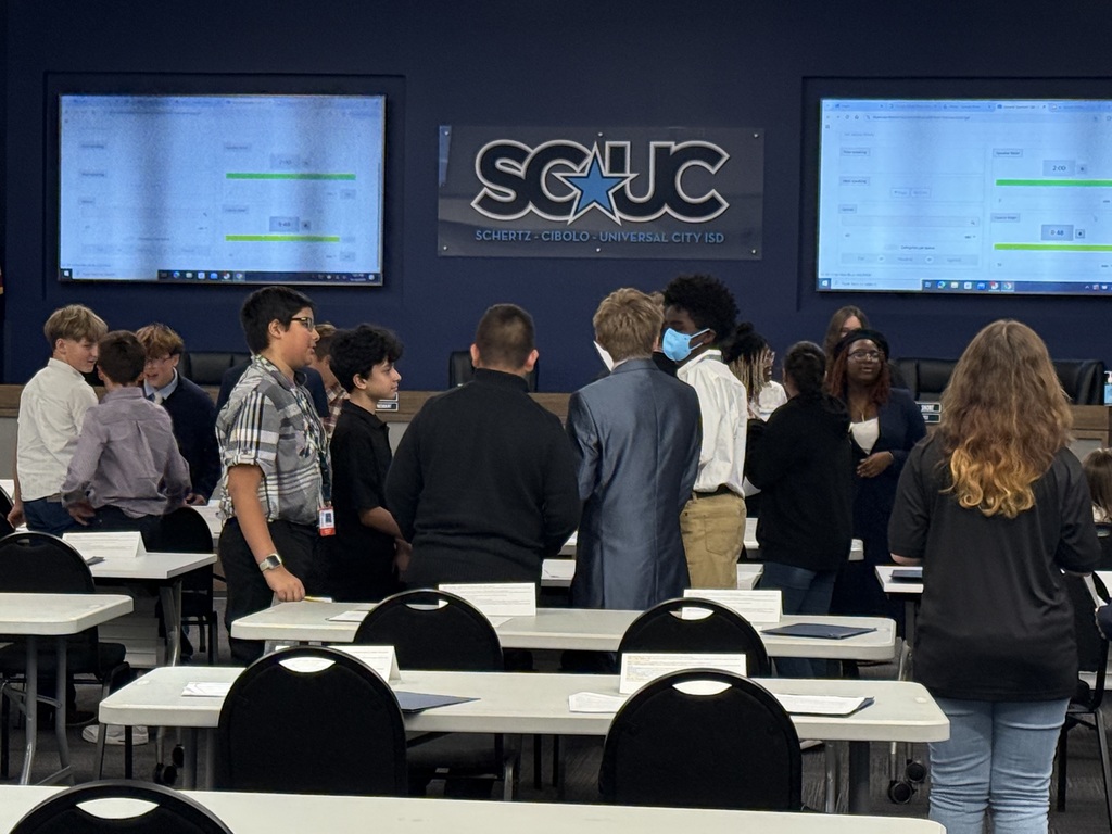 Students held moderated and unmoderated caucuses to discuss solutions
