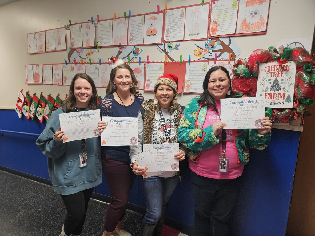 Congratulations to the staff members who received a special shoutout in December!