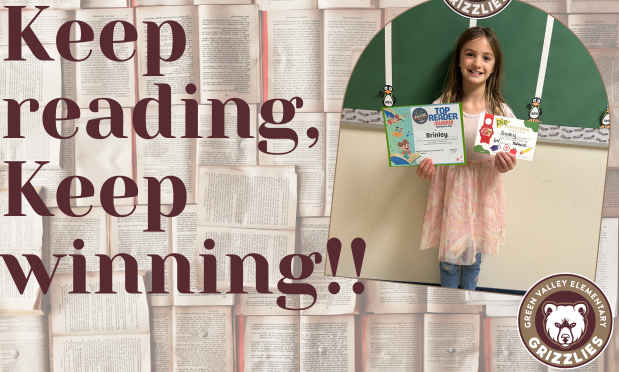 Top 10 reader for Great S.A. Reading Challenge