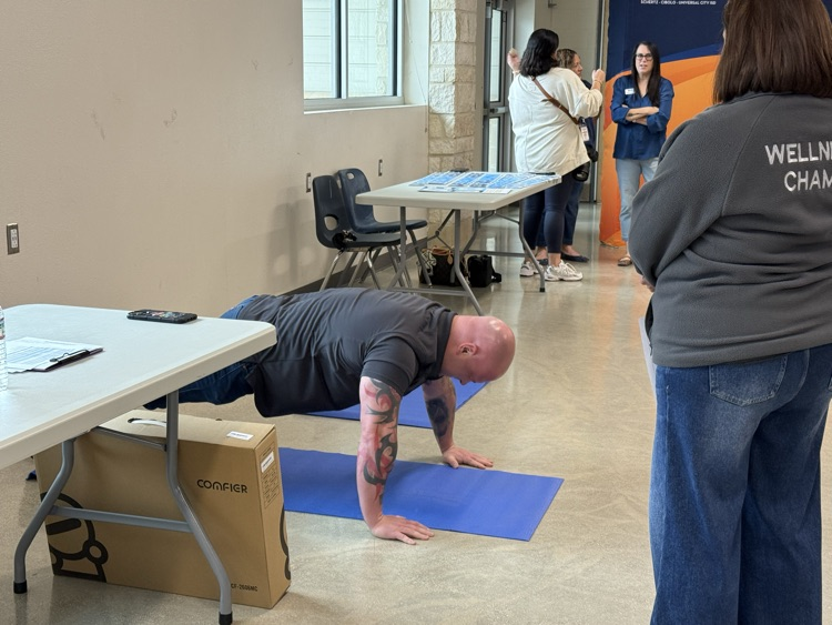 A push-up contest was held to show off physical prowess