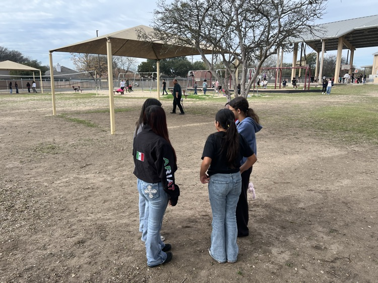 Girls talking at recess