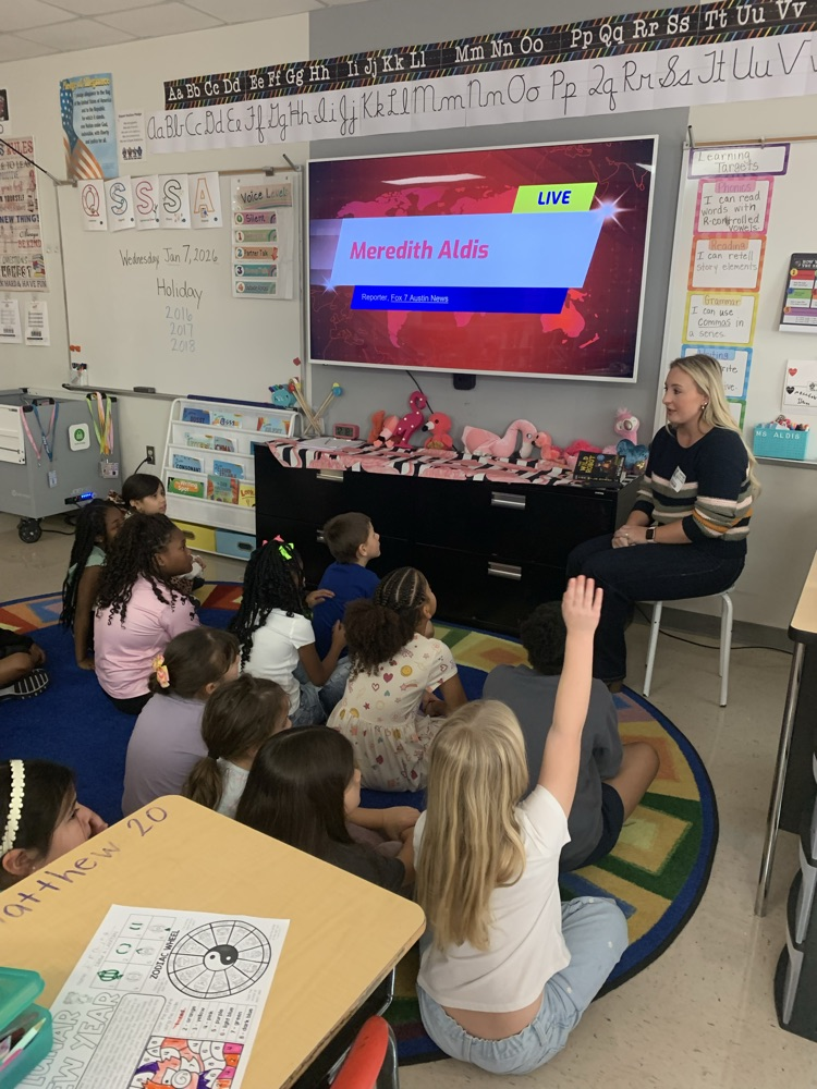 Meredith Aldis and students and teacher Ms. Aldis